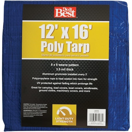 All-Source 12 ft x 16 ft Tarp, Blue 767879